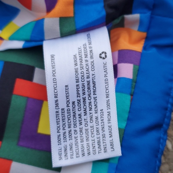 Lego Play Target Colorblock Baby Jacket Vest 0-3 Months Red Yellow Blue Puffer - Picture 6 of 8